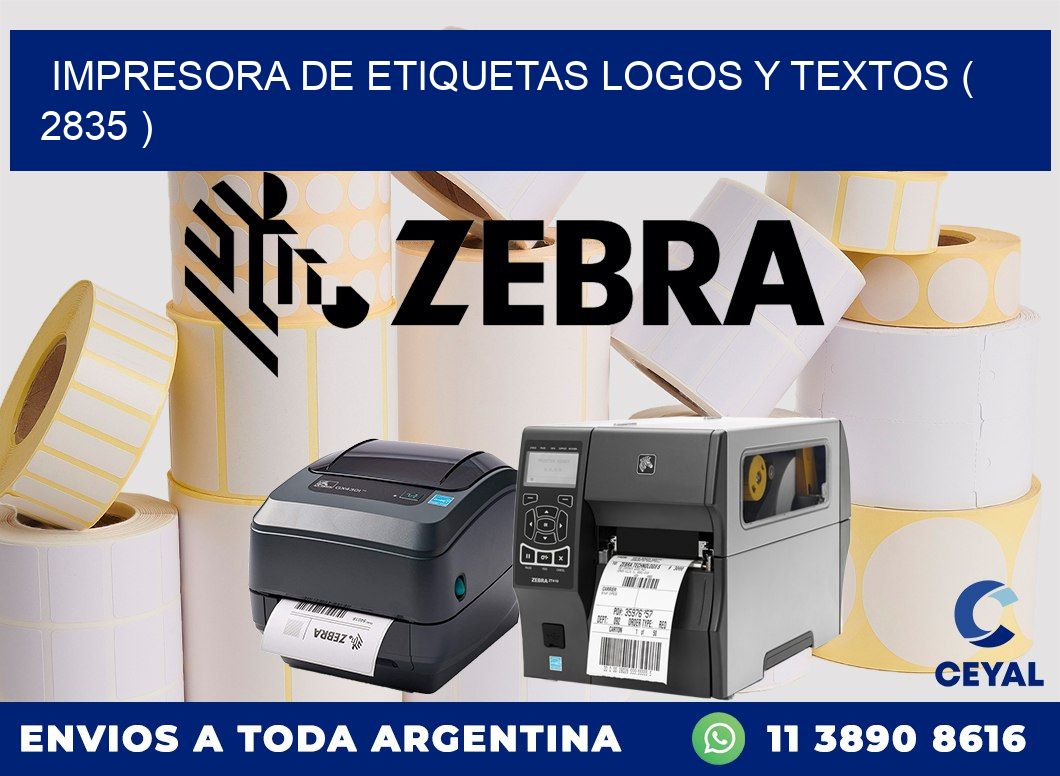 impresora de etiquetas logos y textos ( 2835 )