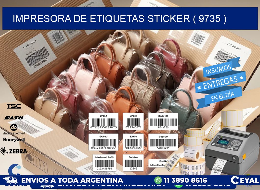 impresora de etiquetas sticker ( 9735 )