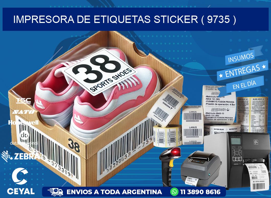 impresora de etiquetas sticker ( 9735 )