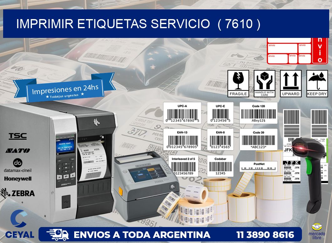 imprimir etiquetas servicio  ( 7610 )