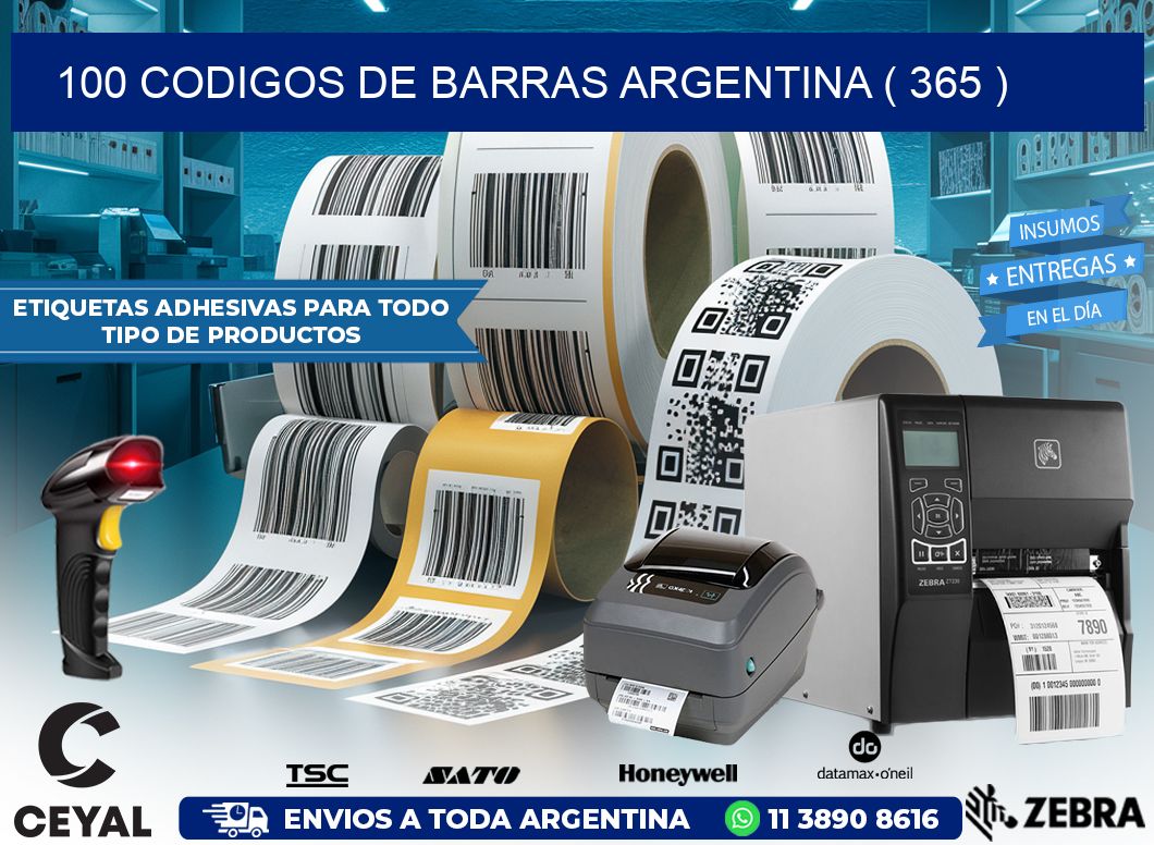 100 codigos de barras argentina ( 365 )