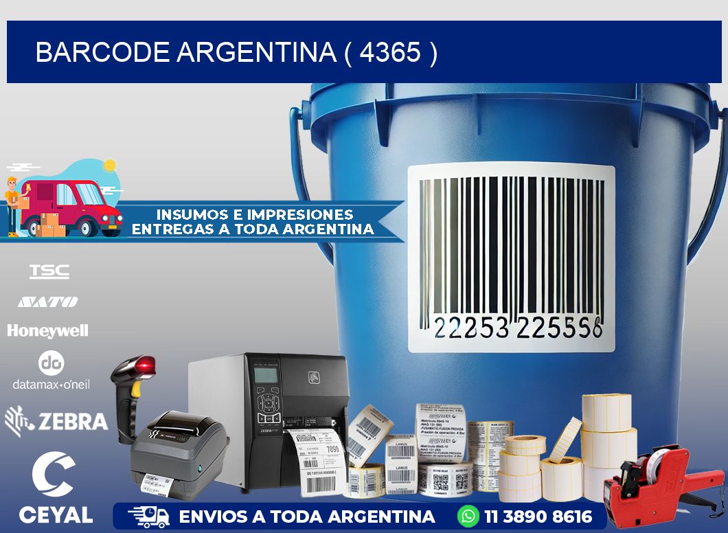 BARCODE ARGENTINA ( 4365 )