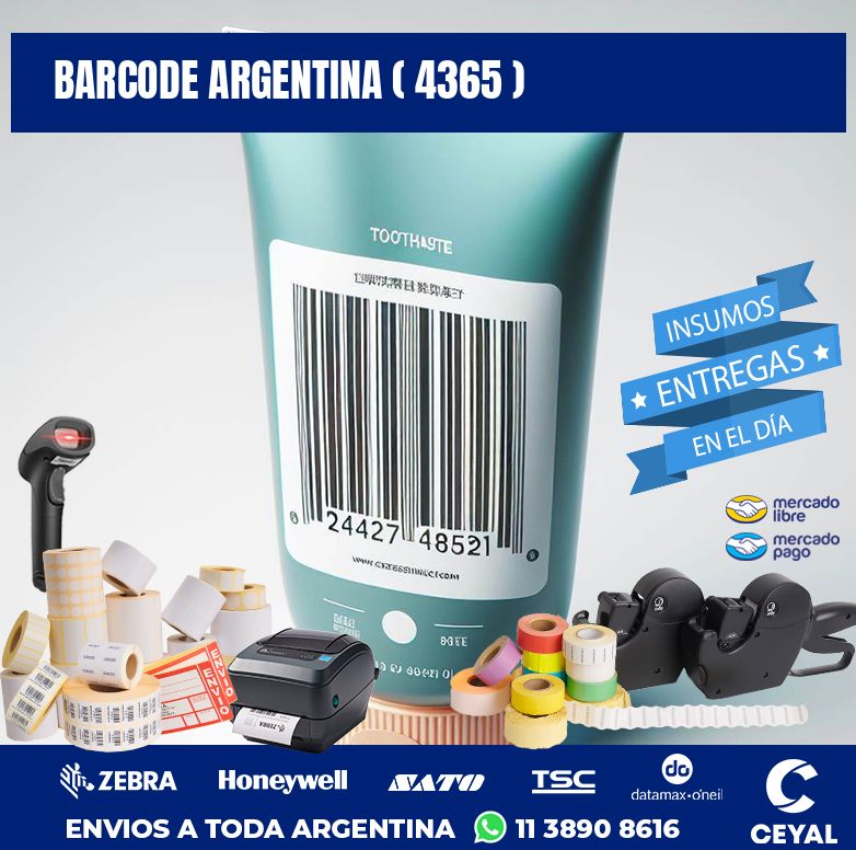 BARCODE ARGENTINA ( 4365 )