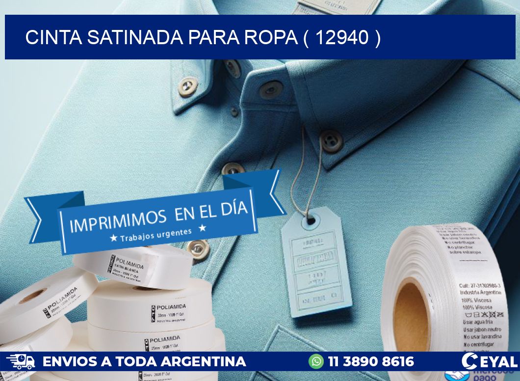 CINTA SATINADA PARA ROPA ( 12940 )