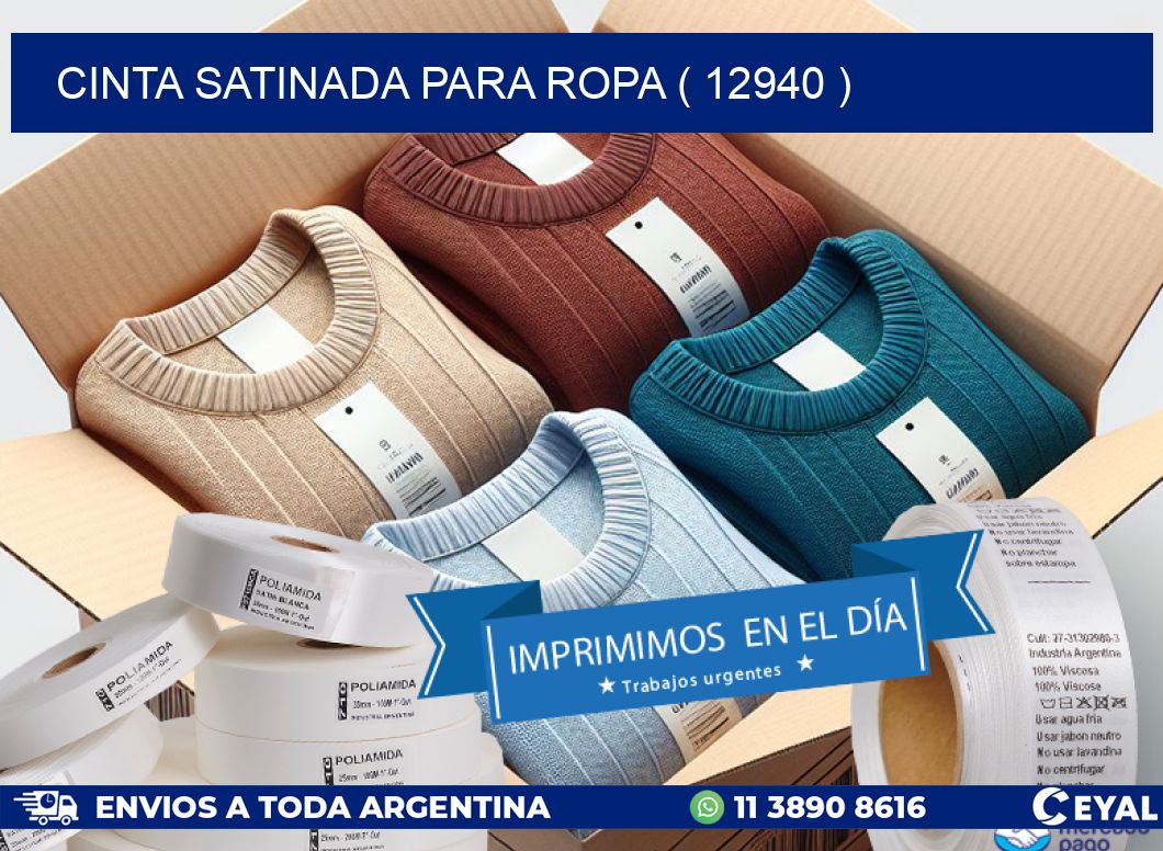CINTA SATINADA PARA ROPA ( 12940 )