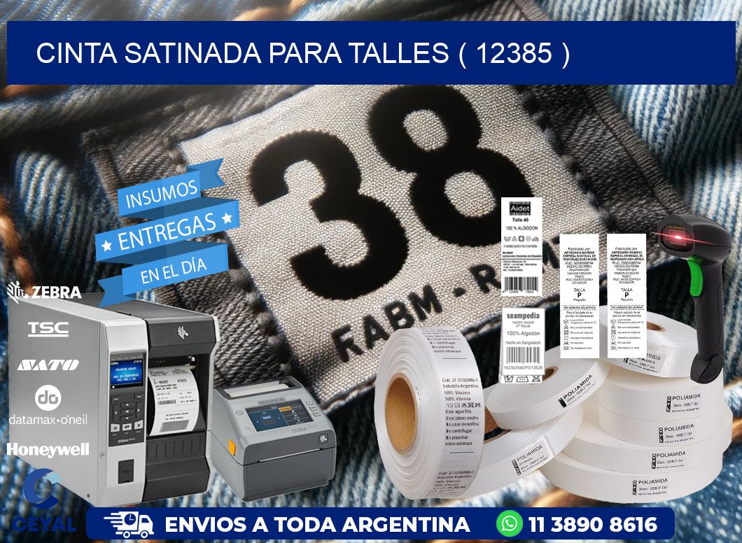 CINTA SATINADA PARA TALLES ( 12385 )