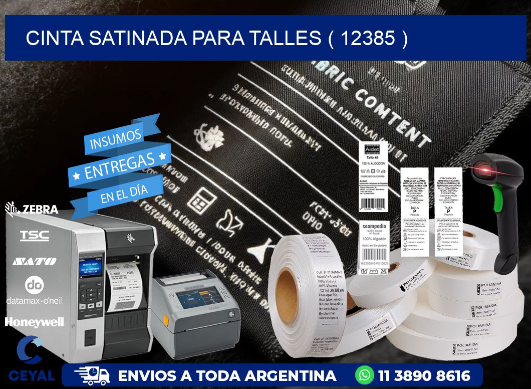 CINTA SATINADA PARA TALLES ( 12385 )