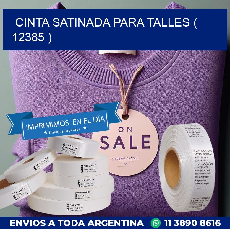 CINTA SATINADA PARA TALLES ( 12385 )