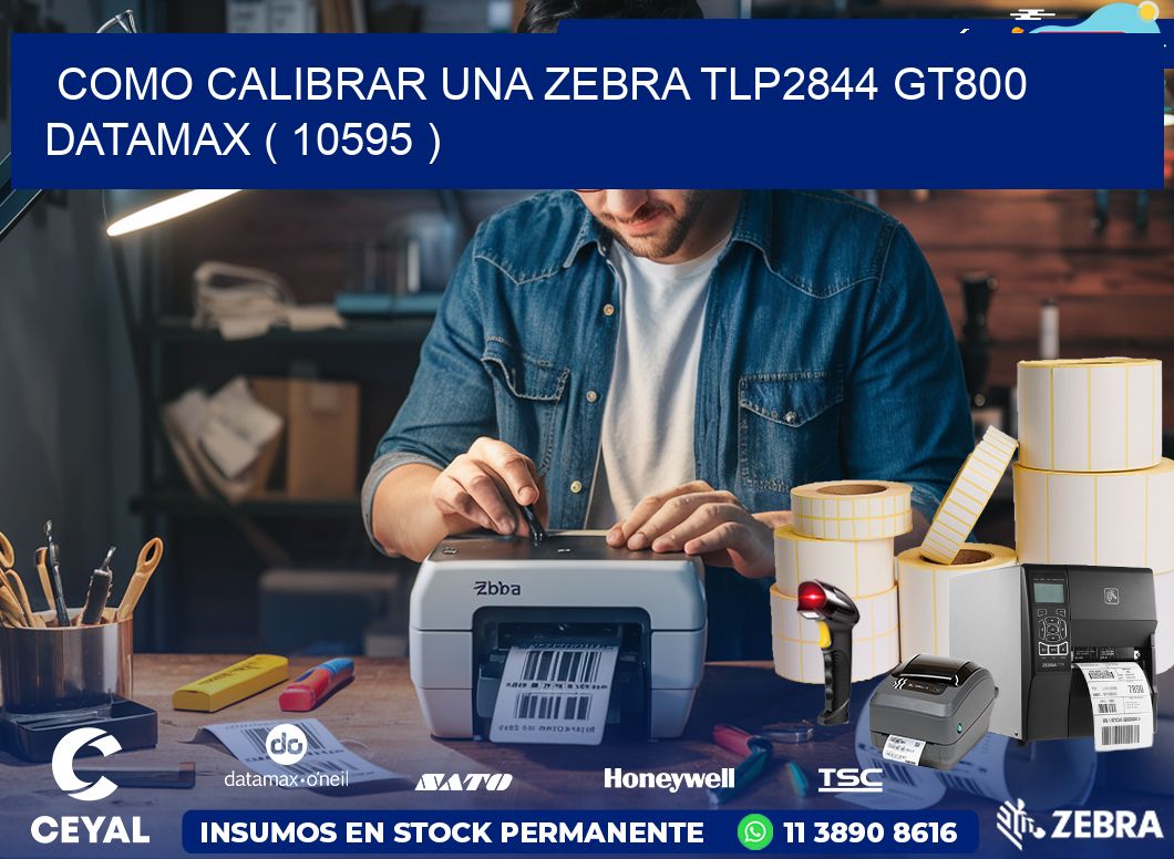 COMO CALIBRAR UNA ZEBRA TLP2844 GT800 DATAMAX ( 10595 )
