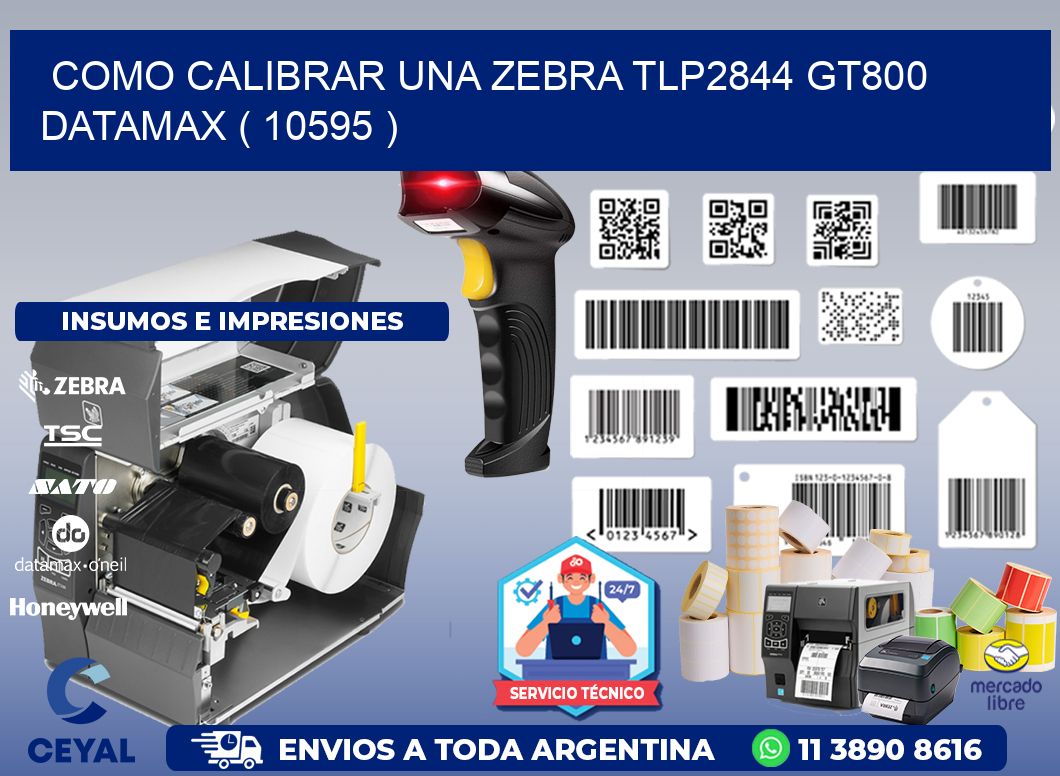 COMO CALIBRAR UNA ZEBRA TLP2844 GT800 DATAMAX ( 10595 )