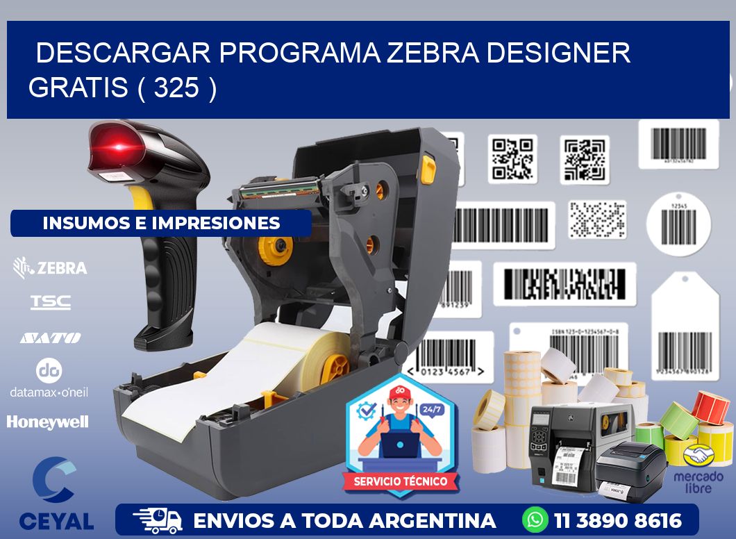 DESCARGAR PROGRAMA ZEBRA DESIGNER GRATIS ( 325 )