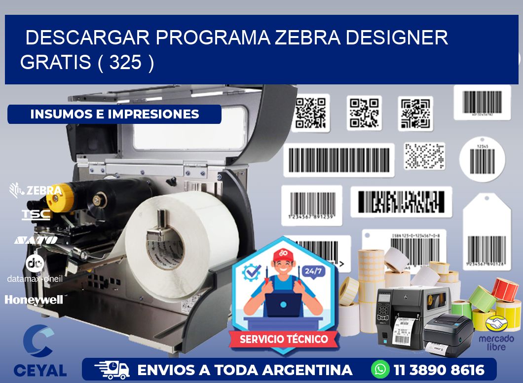 DESCARGAR PROGRAMA ZEBRA DESIGNER GRATIS ( 325 )