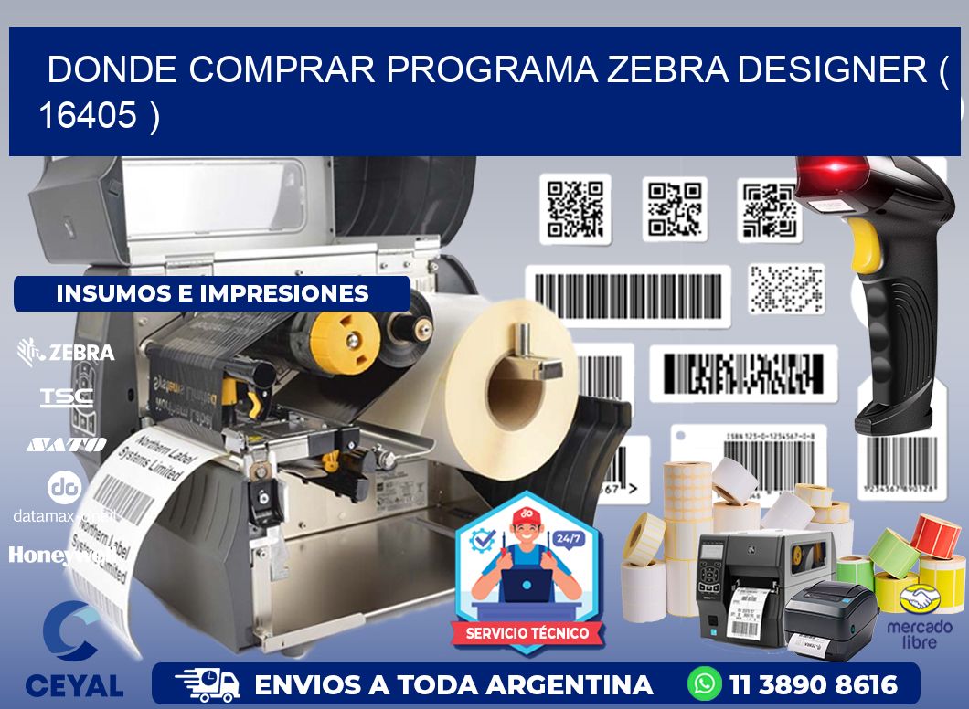 DONDE COMPRAR PROGRAMA ZEBRA DESIGNER ( 16405 )