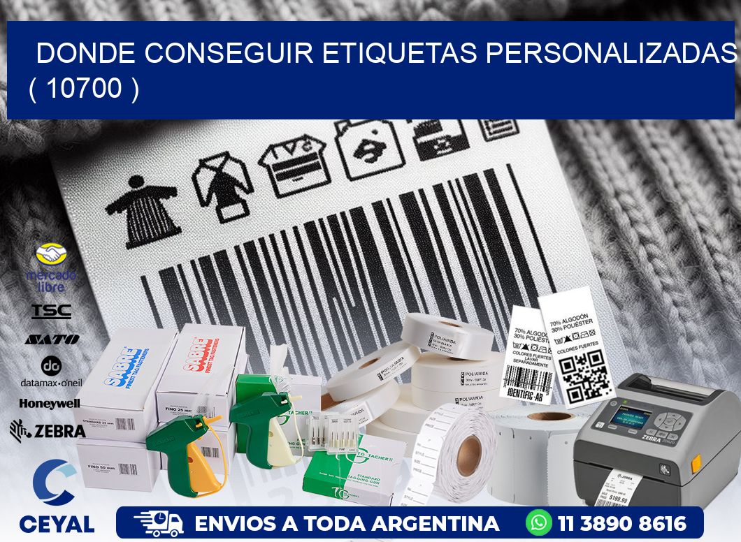 DONDE CONSEGUIR ETIQUETAS PERSONALIZADAS ( 10700 )