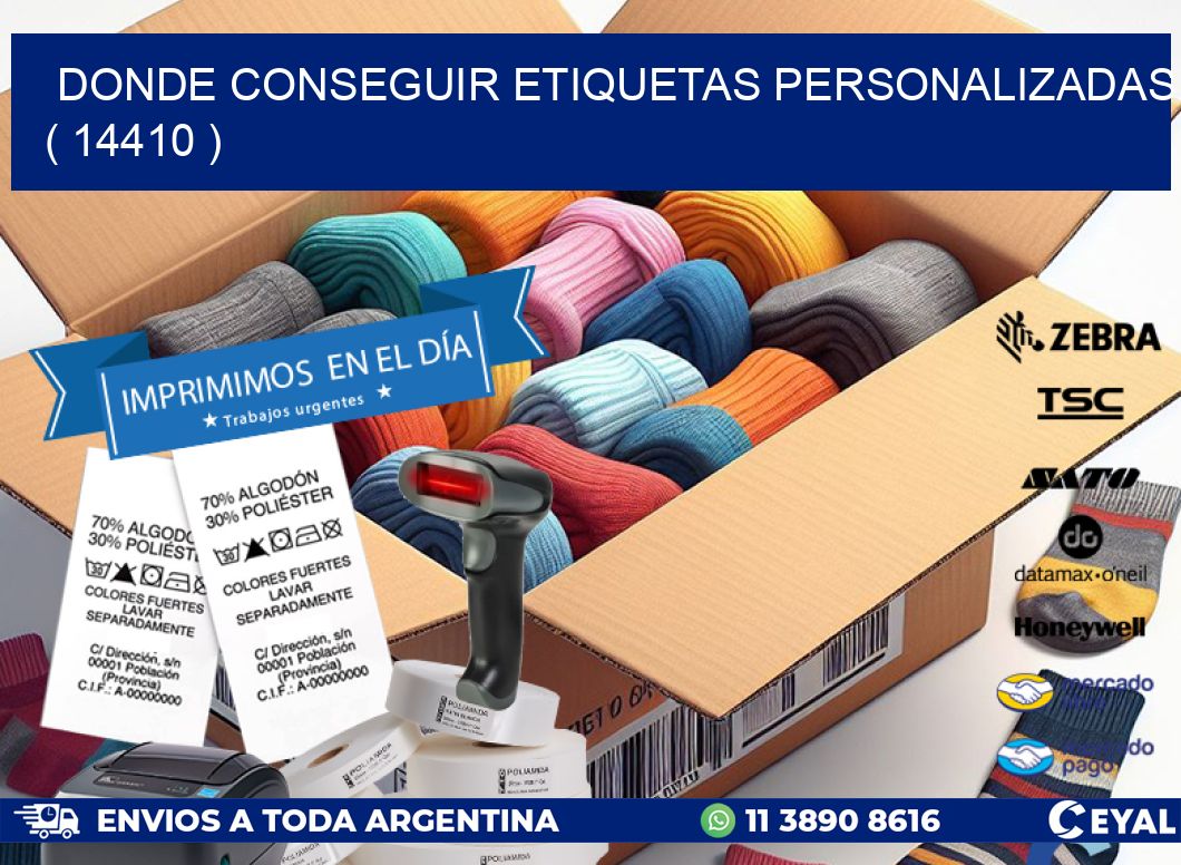 DONDE CONSEGUIR ETIQUETAS PERSONALIZADAS ( 14410 )