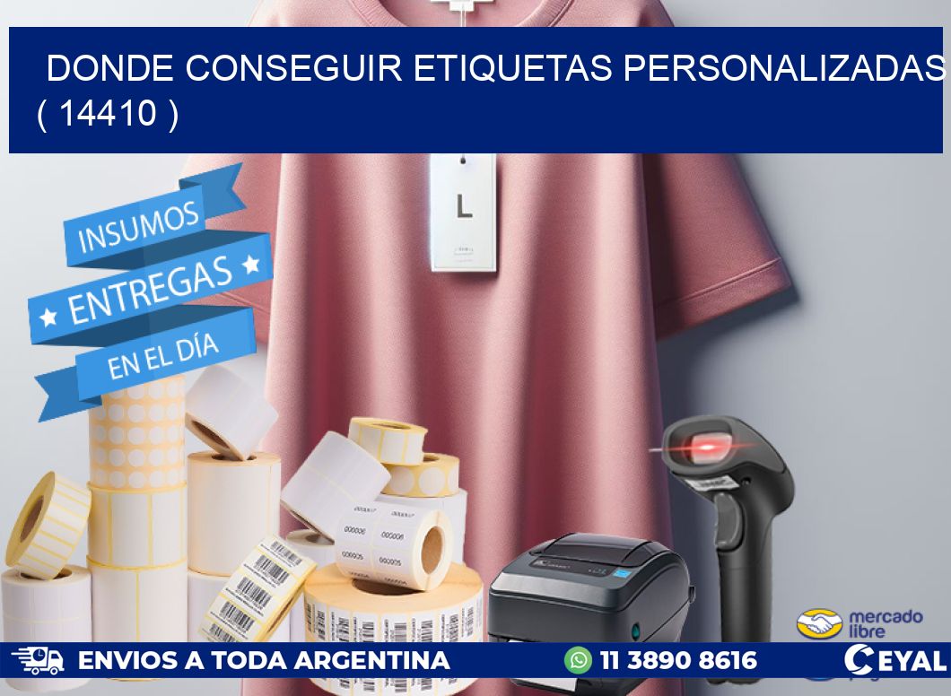 DONDE CONSEGUIR ETIQUETAS PERSONALIZADAS ( 14410 )