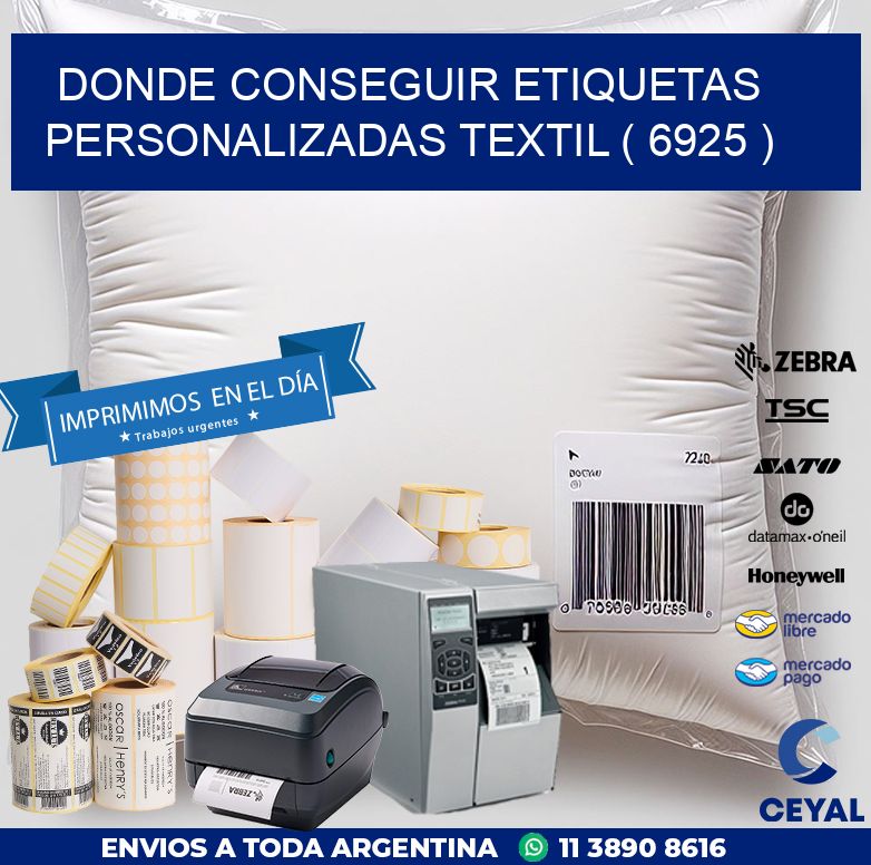 DONDE CONSEGUIR ETIQUETAS PERSONALIZADAS TEXTIL ( 6925 )