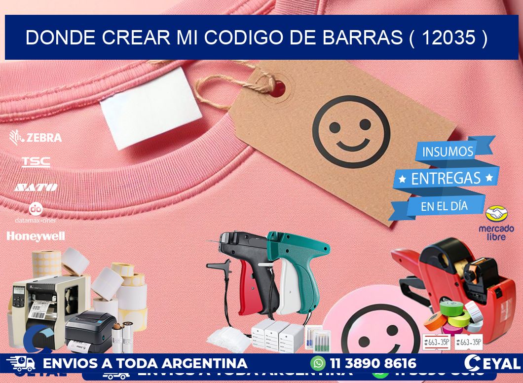 DONDE CREAR MI CODIGO DE BARRAS ( 12035 )