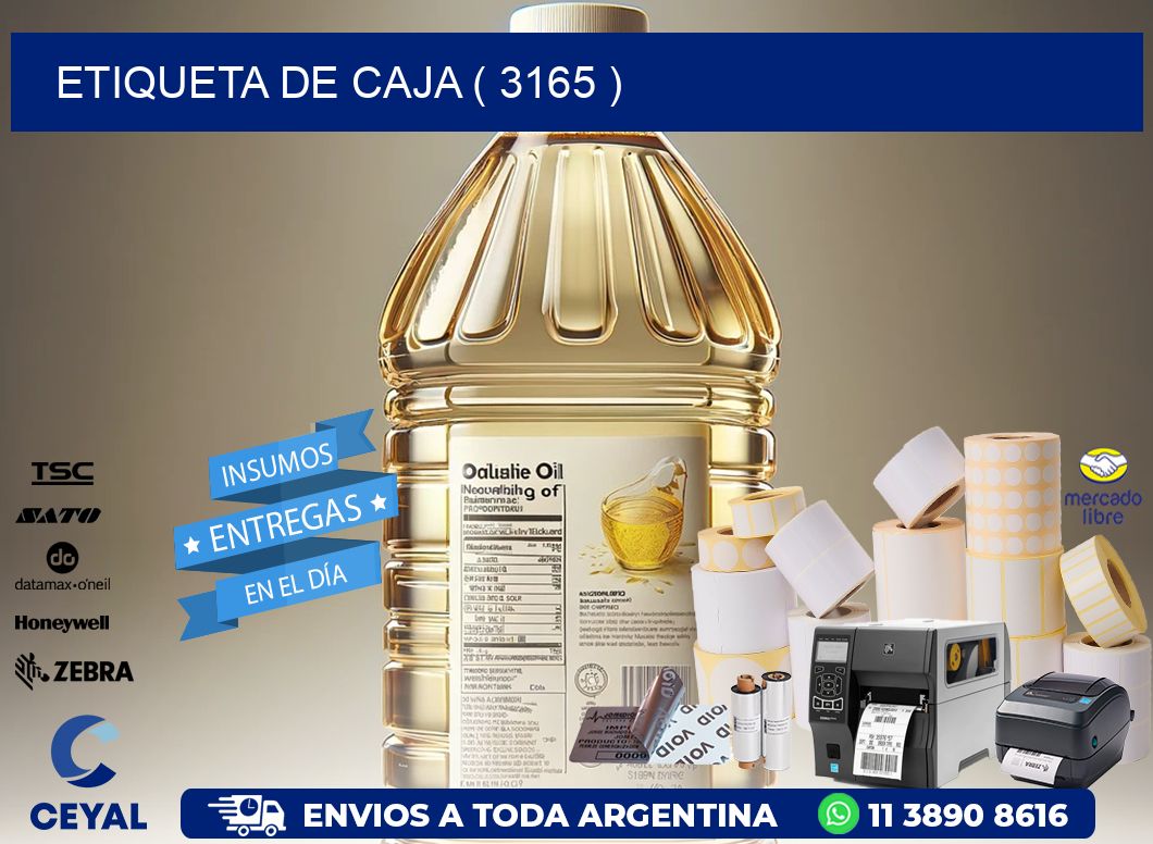 ETIQUETA DE CAJA ( 3165 )