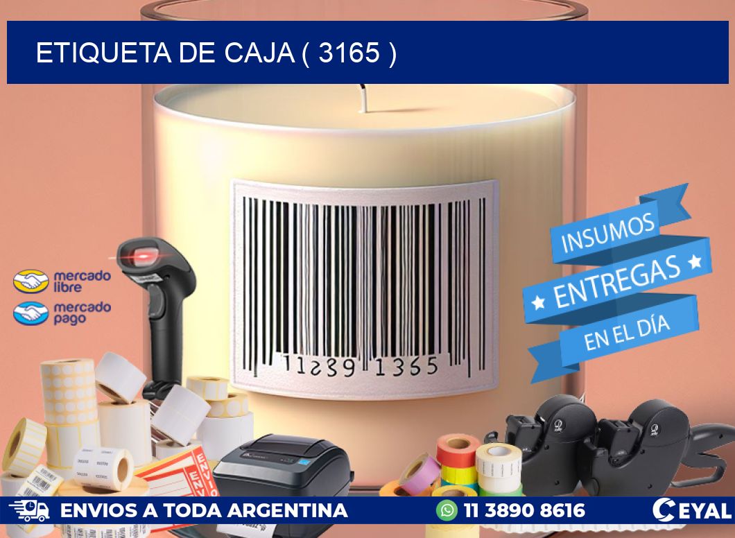 ETIQUETA DE CAJA ( 3165 )