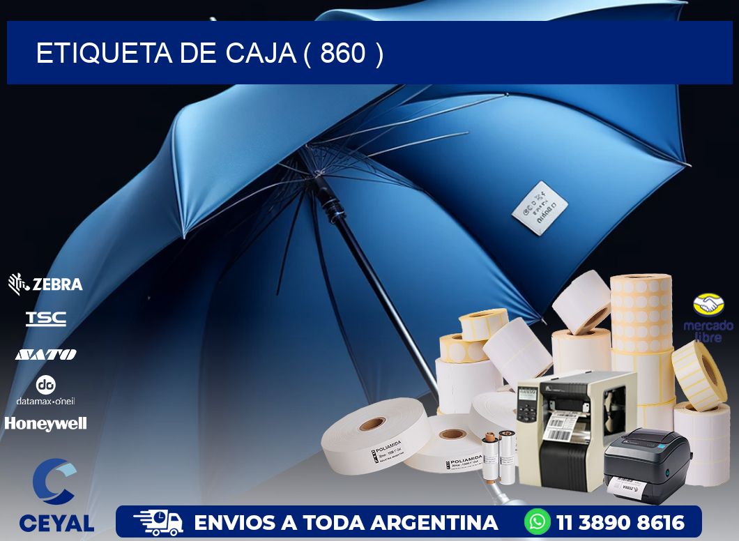 ETIQUETA DE CAJA ( 860 )