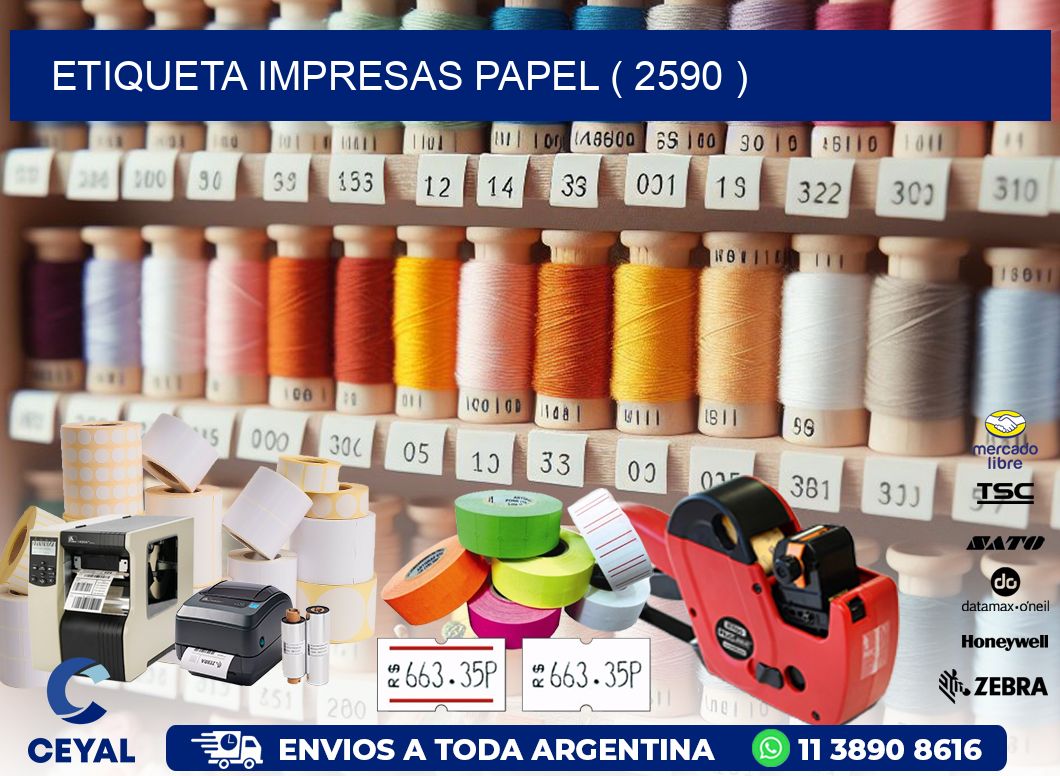 ETIQUETA IMPRESAS PAPEL ( 2590 )