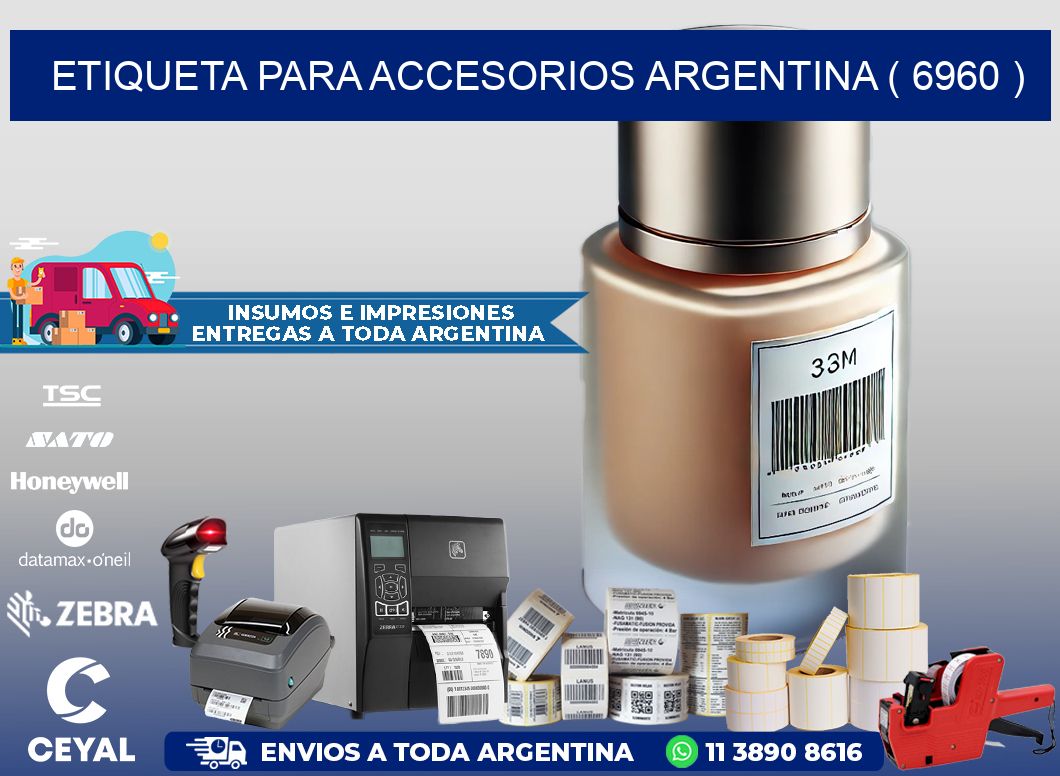 ETIQUETA PARA ACCESORIOS ARGENTINA ( 6960 )