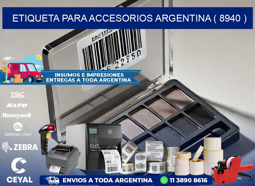 ETIQUETA PARA ACCESORIOS ARGENTINA ( 8940 )