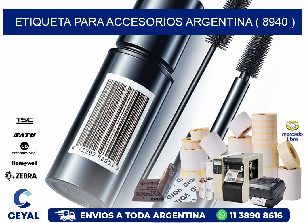 ETIQUETA PARA ACCESORIOS ARGENTINA ( 8940 )