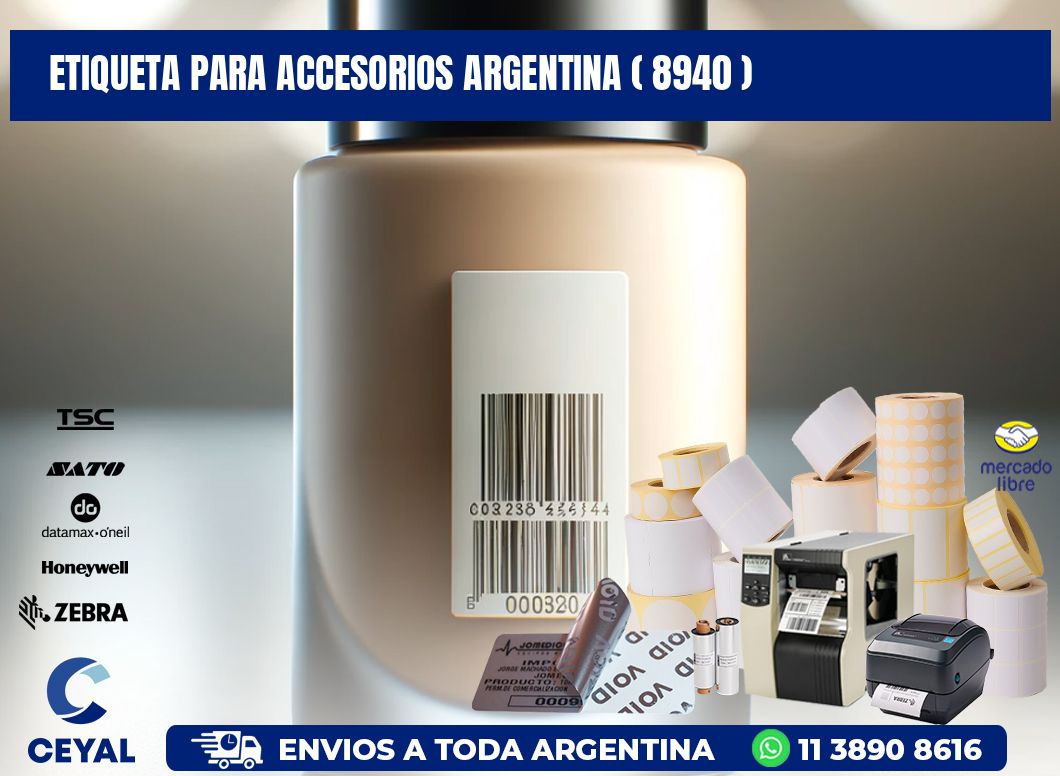 ETIQUETA PARA ACCESORIOS ARGENTINA ( 8940 )