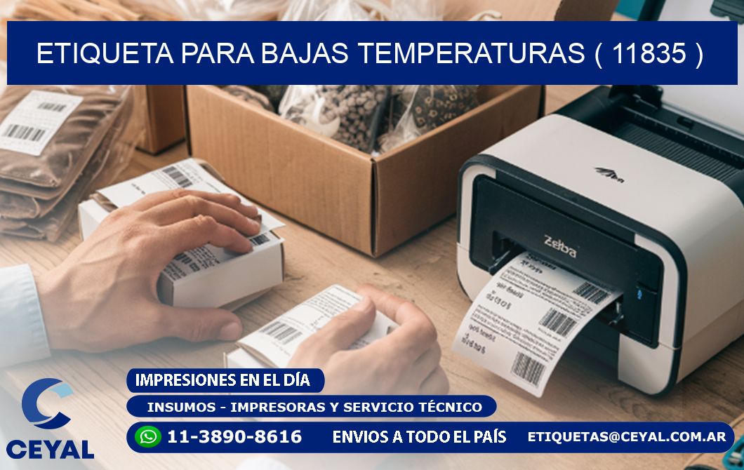 ETIQUETA PARA BAJAS TEMPERATURAS ( 11835 )