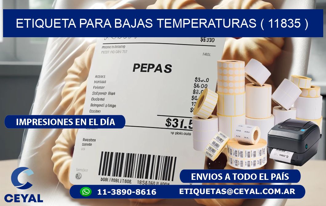 ETIQUETA PARA BAJAS TEMPERATURAS ( 11835 )