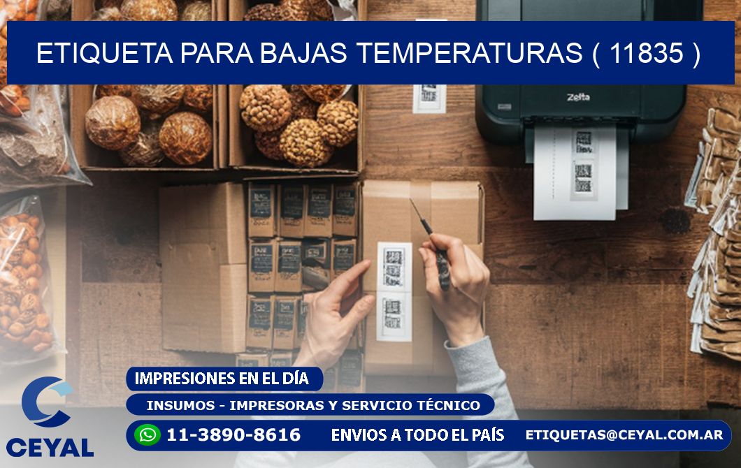 ETIQUETA PARA BAJAS TEMPERATURAS ( 11835 )