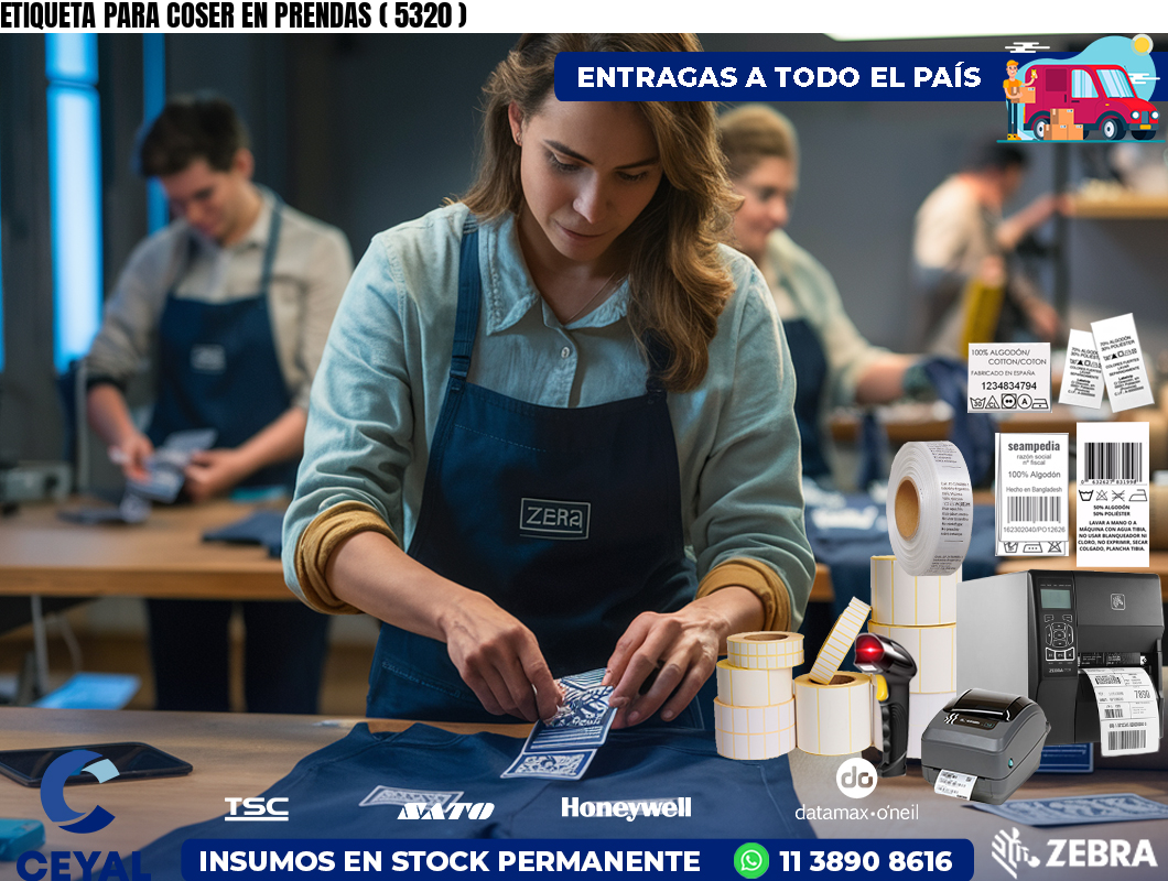 ETIQUETA PARA COSER EN PRENDAS ( 5320 )