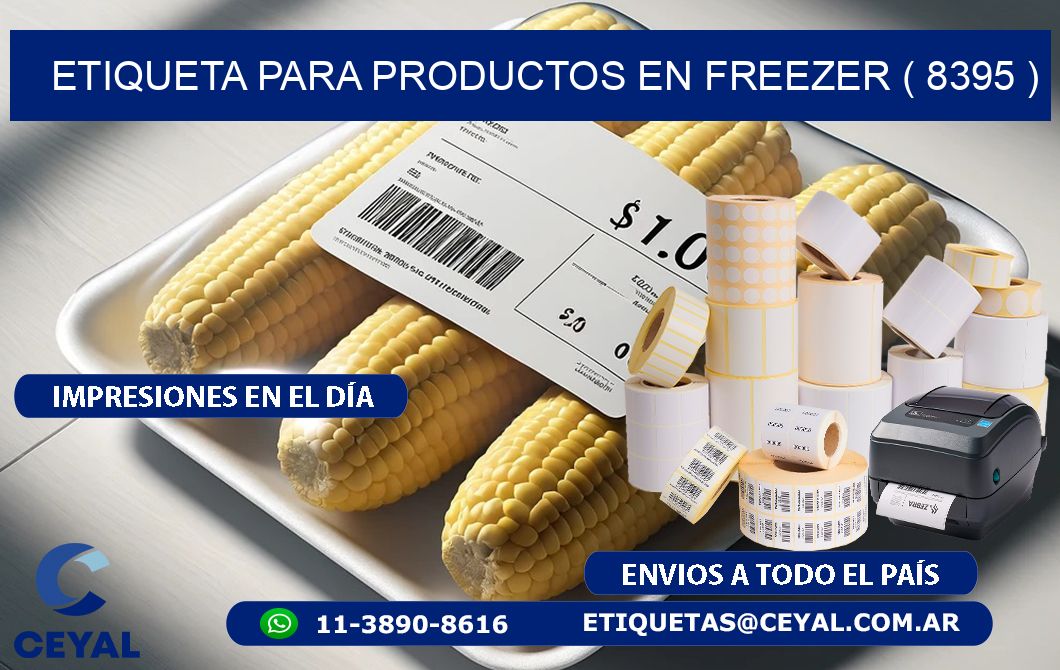 ETIQUETA PARA PRODUCTOS EN FREEZER ( 8395 )