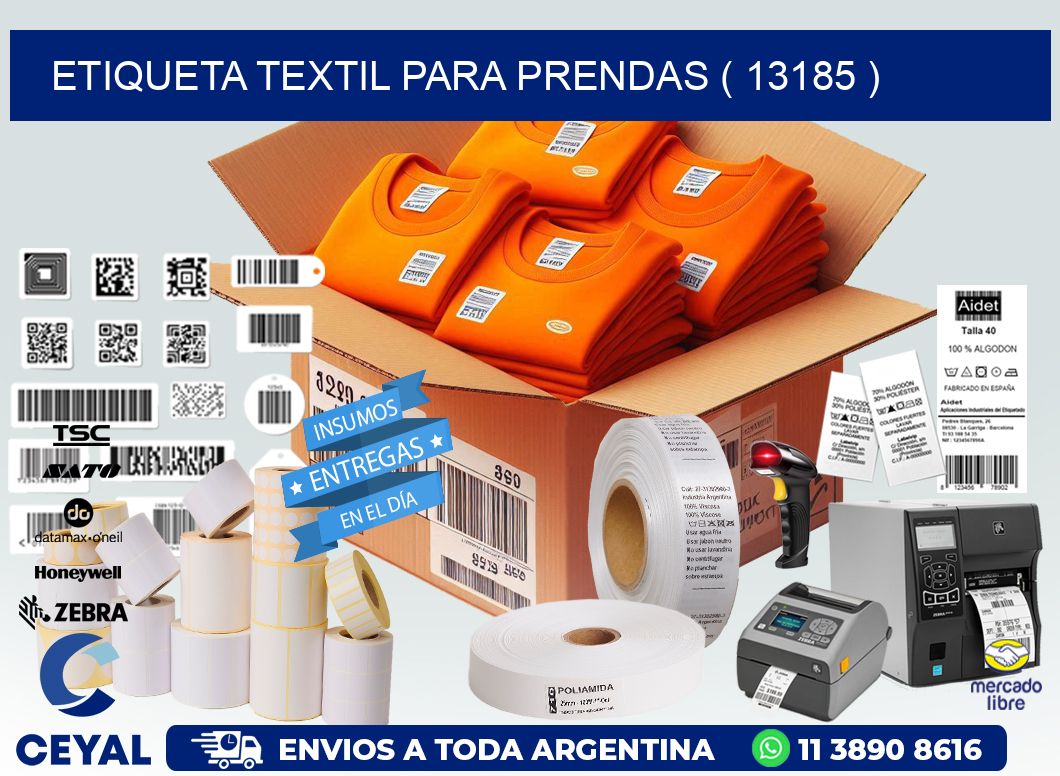 ETIQUETA TEXTIL PARA PRENDAS ( 13185 )