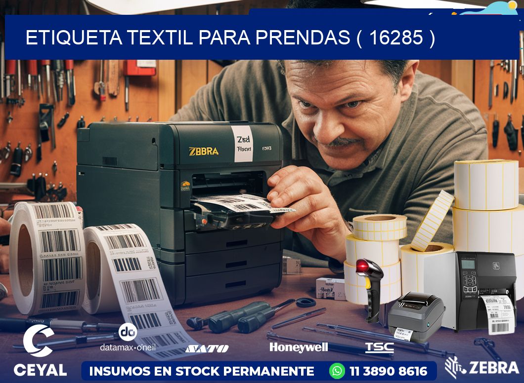 ETIQUETA TEXTIL PARA PRENDAS ( 16285 )