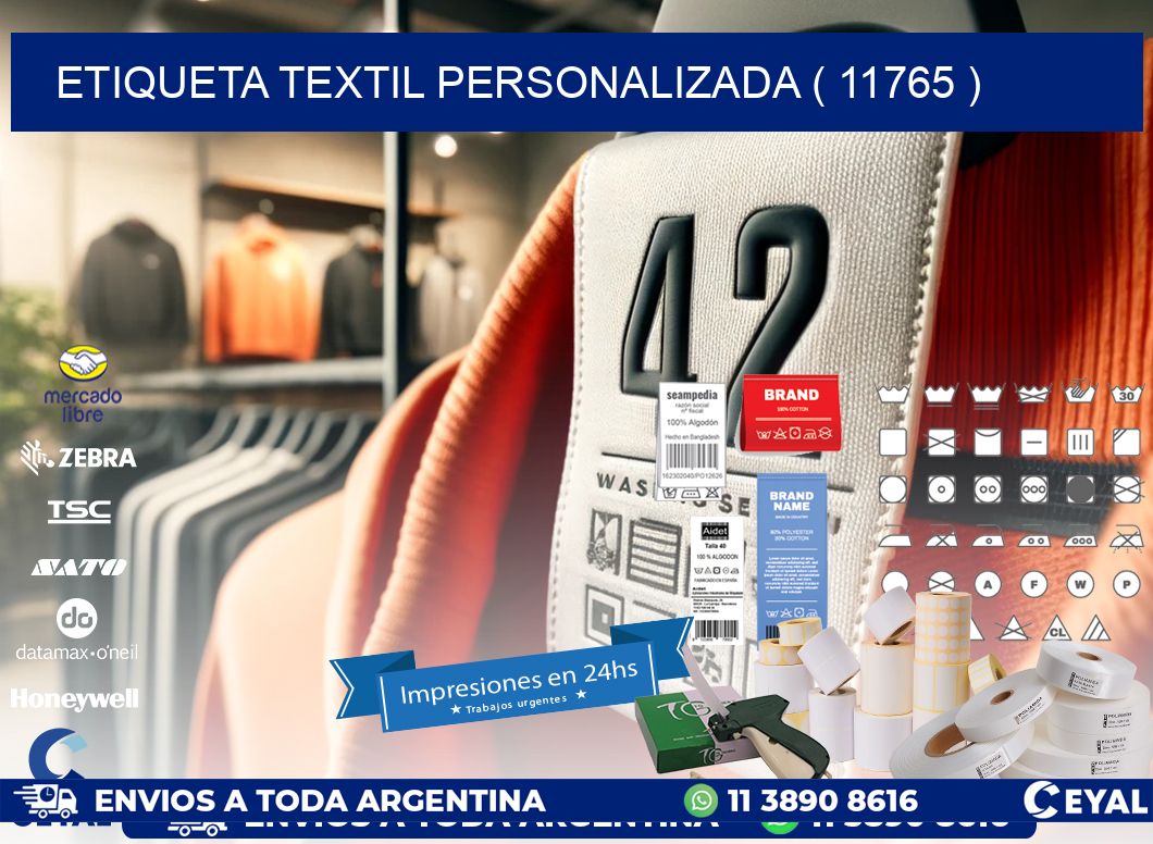 ETIQUETA TEXTIL PERSONALIZADA ( 11765 )