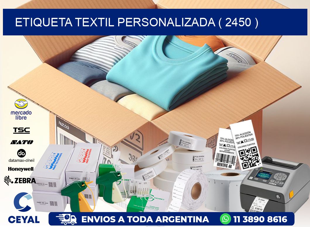 ETIQUETA TEXTIL PERSONALIZADA ( 2450 )