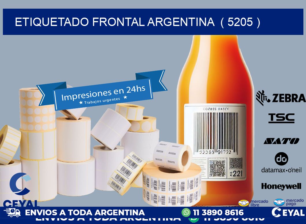ETIQUETADO FRONTAL ARGENTINA  ( 5205 )