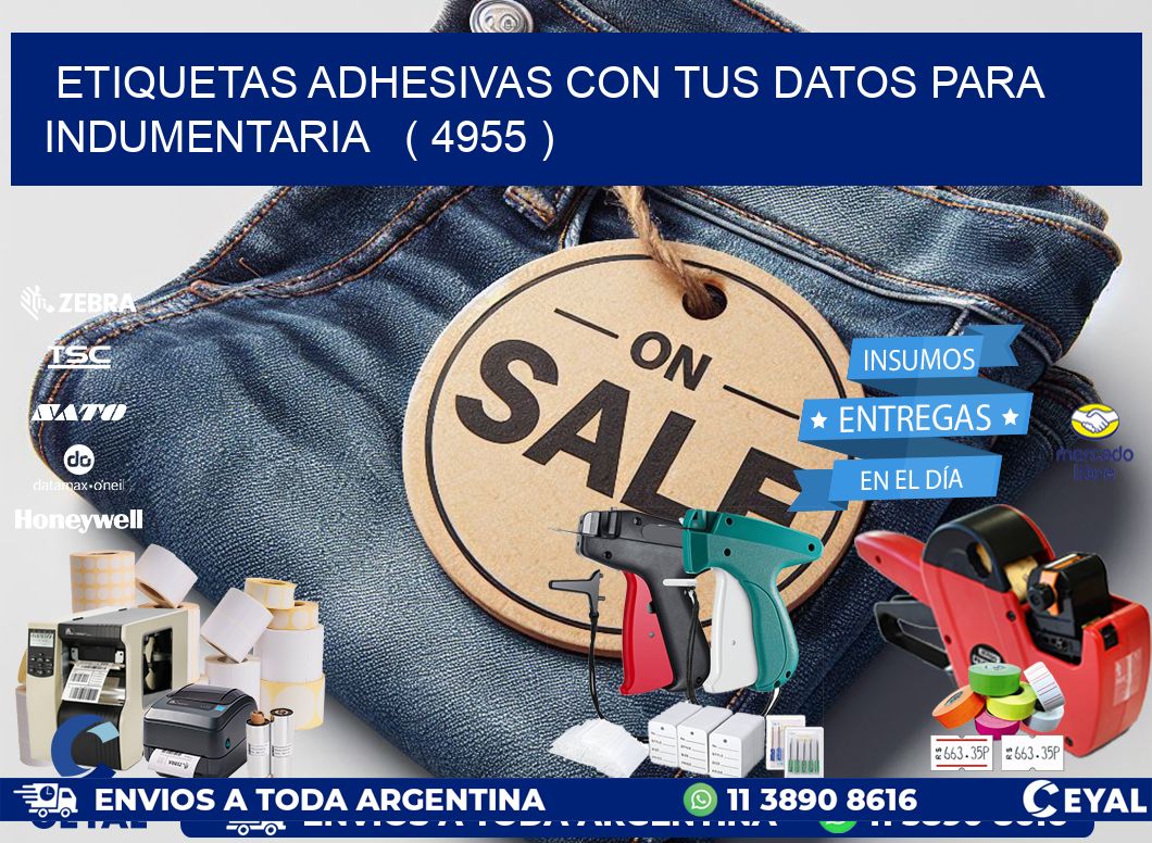 ETIQUETAS ADHESIVAS CON TUS DATOS PARA INDUMENTARIA   ( 4955 )
