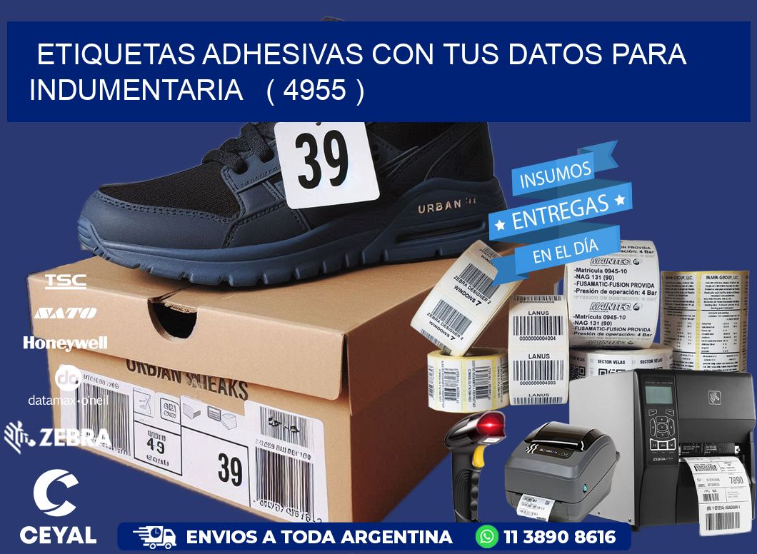 ETIQUETAS ADHESIVAS CON TUS DATOS PARA INDUMENTARIA   ( 4955 )