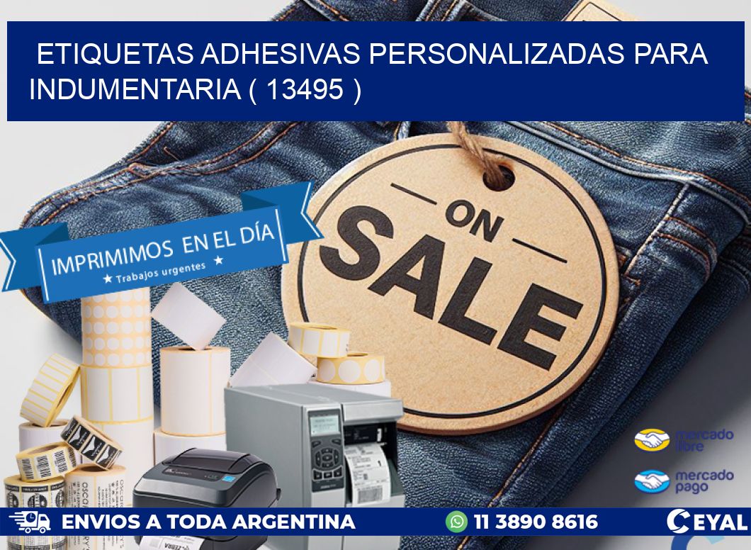 ETIQUETAS ADHESIVAS PERSONALIZADAS PARA INDUMENTARIA ( 13495 )