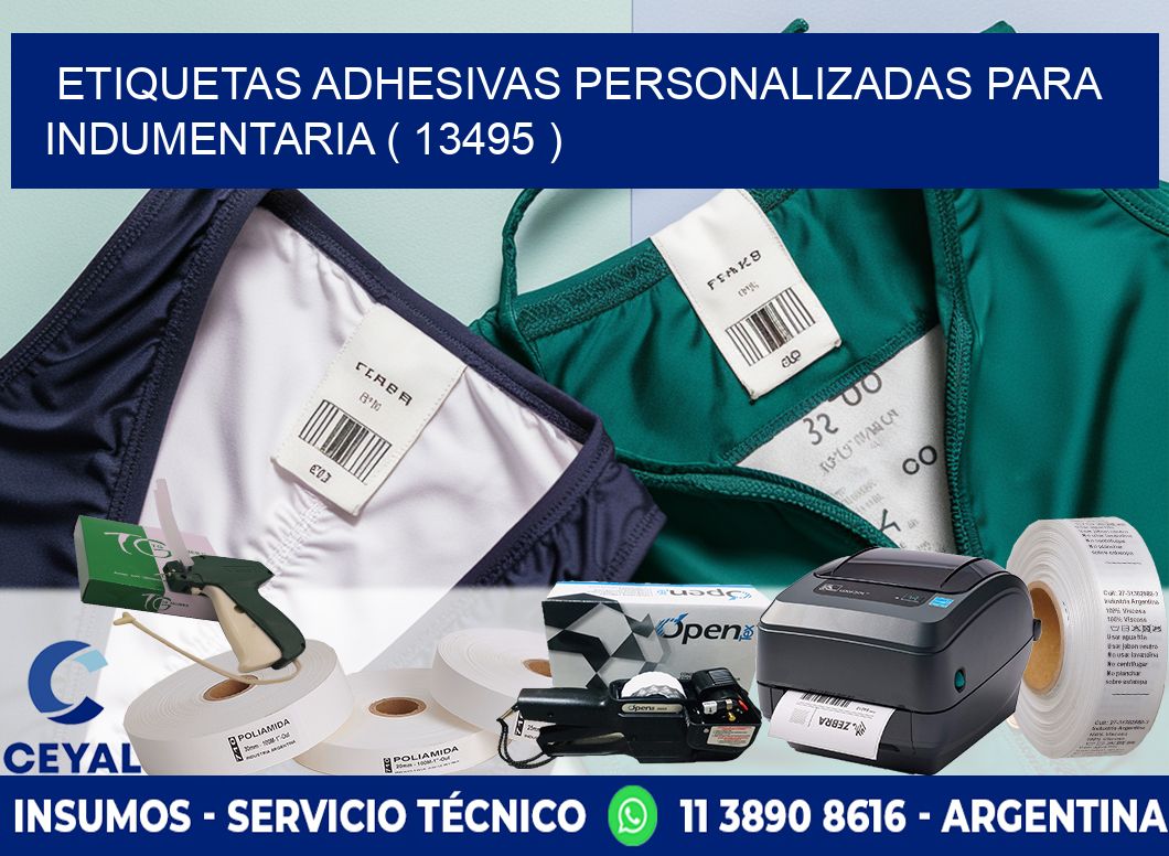 ETIQUETAS ADHESIVAS PERSONALIZADAS PARA INDUMENTARIA ( 13495 )