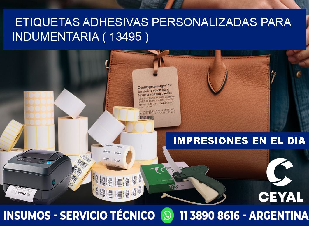 ETIQUETAS ADHESIVAS PERSONALIZADAS PARA INDUMENTARIA ( 13495 )