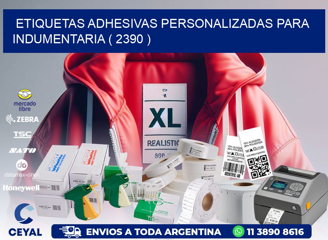 ETIQUETAS ADHESIVAS PERSONALIZADAS PARA INDUMENTARIA ( 2390 )