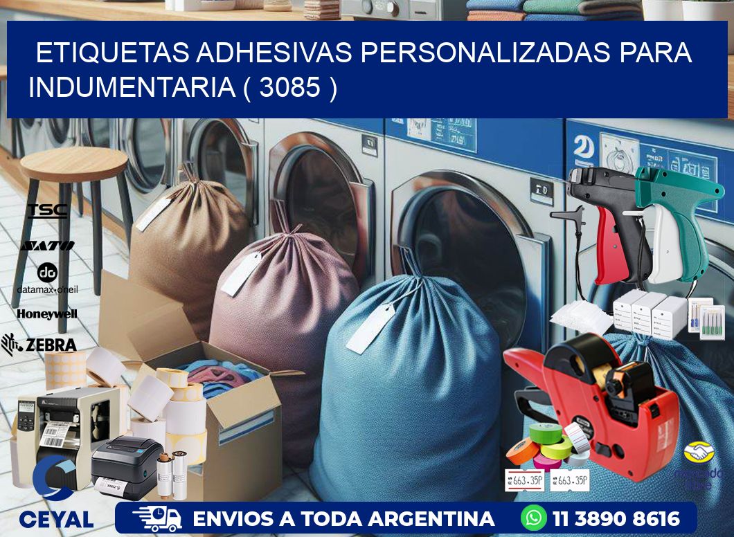 ETIQUETAS ADHESIVAS PERSONALIZADAS PARA INDUMENTARIA ( 3085 )