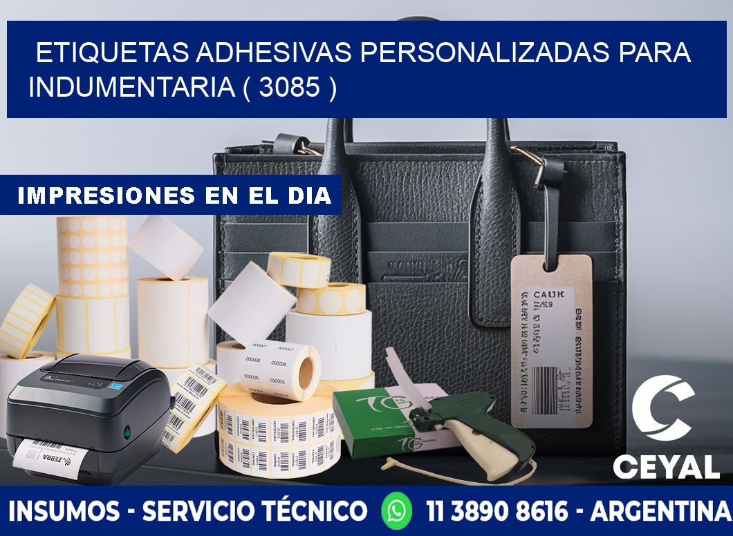 ETIQUETAS ADHESIVAS PERSONALIZADAS PARA INDUMENTARIA ( 3085 )