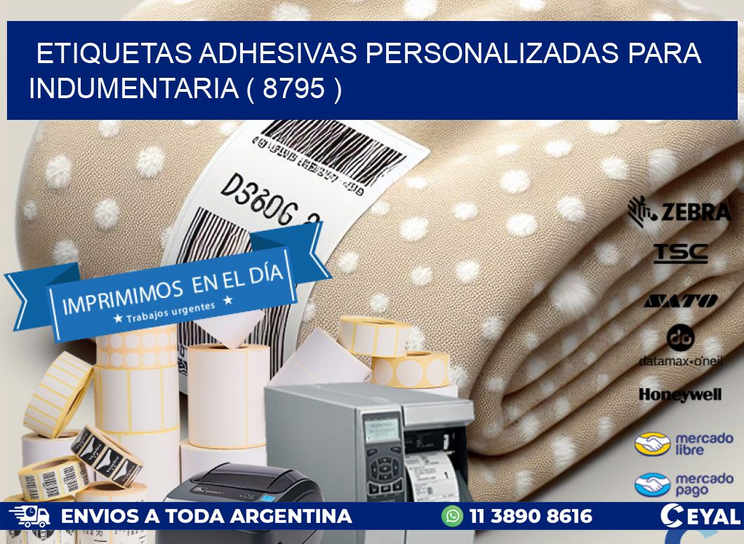 ETIQUETAS ADHESIVAS PERSONALIZADAS PARA INDUMENTARIA ( 8795 )