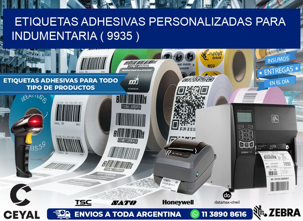ETIQUETAS ADHESIVAS PERSONALIZADAS PARA INDUMENTARIA ( 9935 )